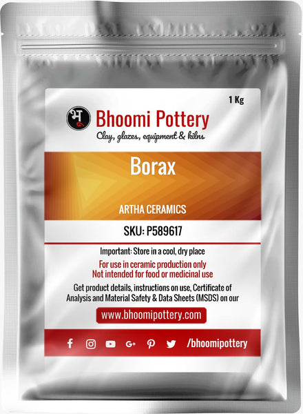 Artha Ceramics Borax 1 Kg for sale in India - Bhoomi Pottery