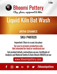 Artha Ceramics Liquid Kiln Bat Wash 1 ltr for sale in India - Bhoomi Pottery